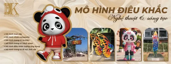 Banner mô hình điêu khắc composite theo yêu cầu