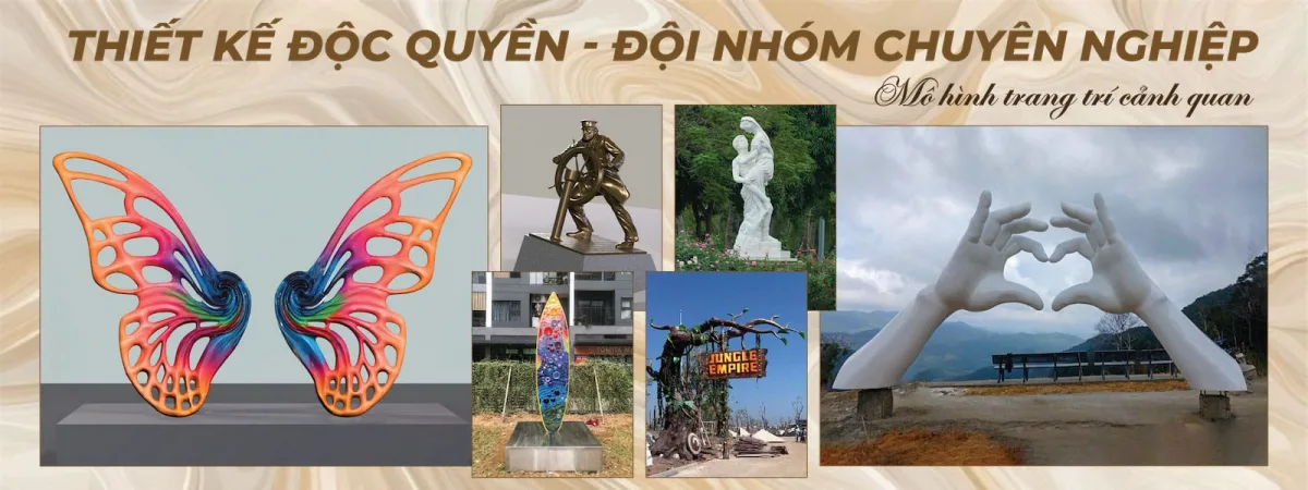 Banner dịch vụ mô hình điêu khắc Việt Nam