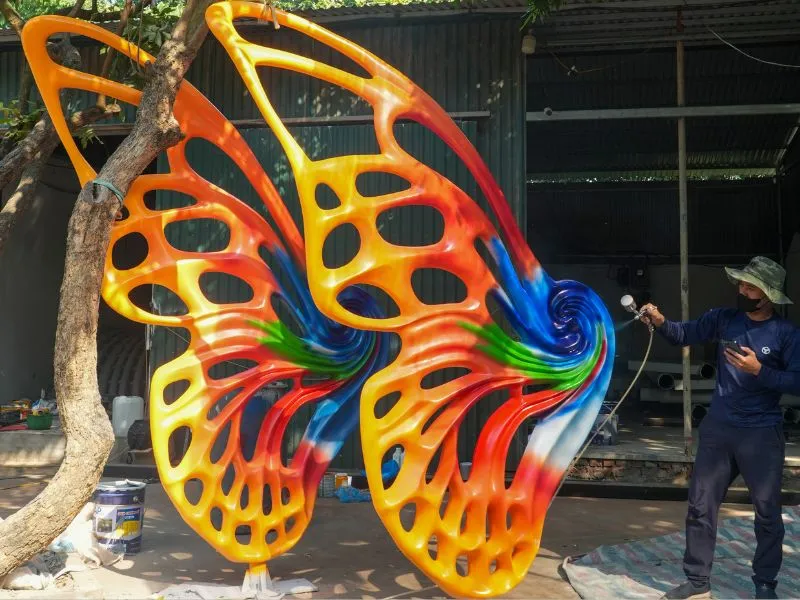 Sơn màu hoàn thiện