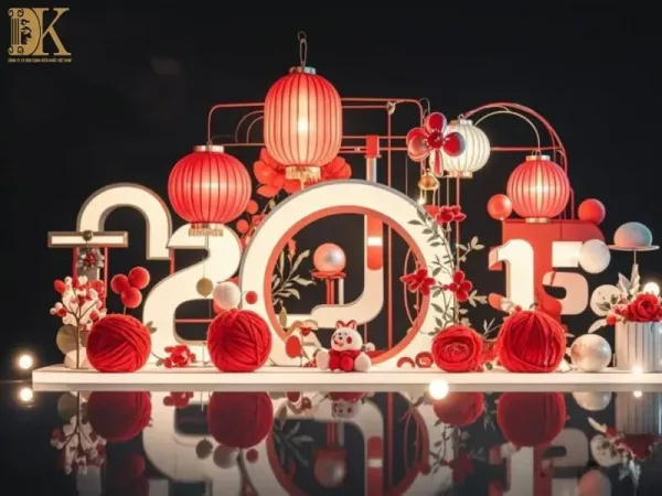 Tiểu cảnh mô hình Tết trang trí sự kiện