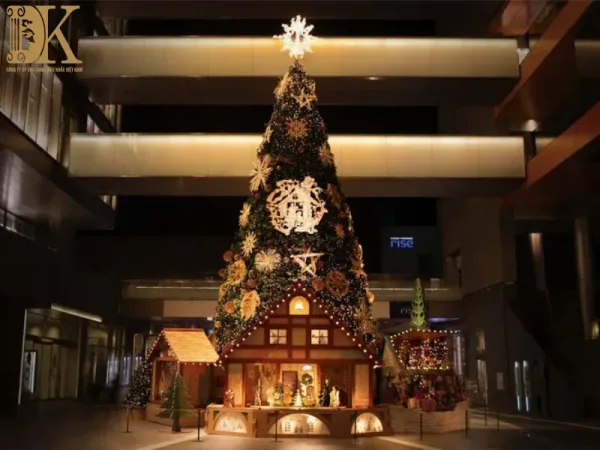 Mô hình xốp trang trí Noel hoàn thiện