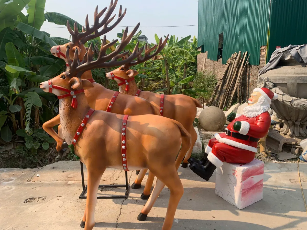 Mô hình tuần lộc trang trí Noel theo yêu cầu dự án