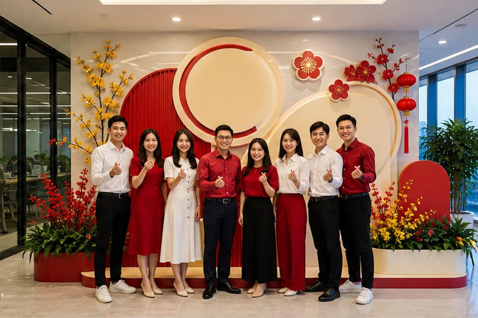 Decor công ty chuyên nghiệp cho văn phòng, sự kiện