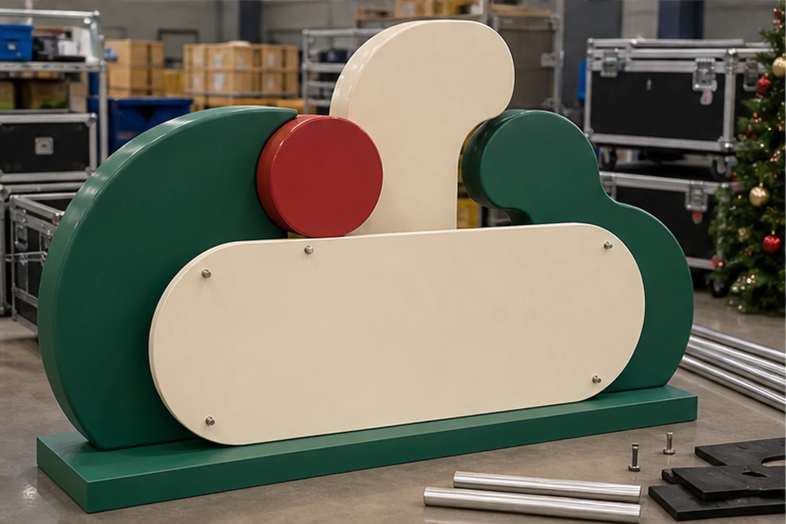 Cụm chữ composite tái sử dụng với bảng thông điệp tháo rời cho sự kiện theo mùa, minh họa cách tối ưu ngân sách dài hạn