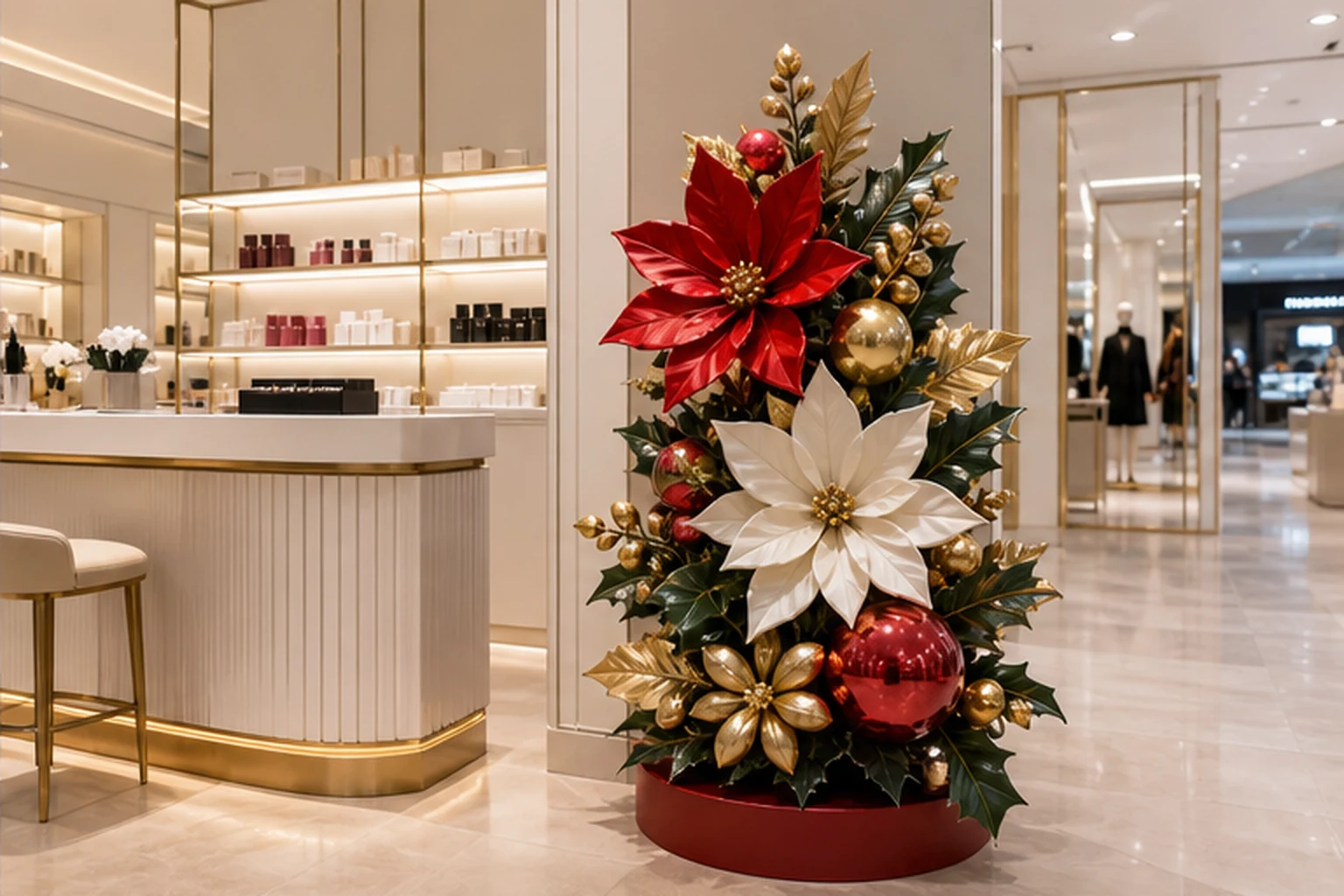 Hình trang trí hoa cho shop, sự kiện và TTTM đẹp