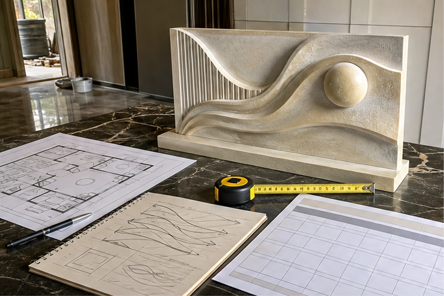 Xưởng điêu khắc composite theo yêu cầu dự án decor